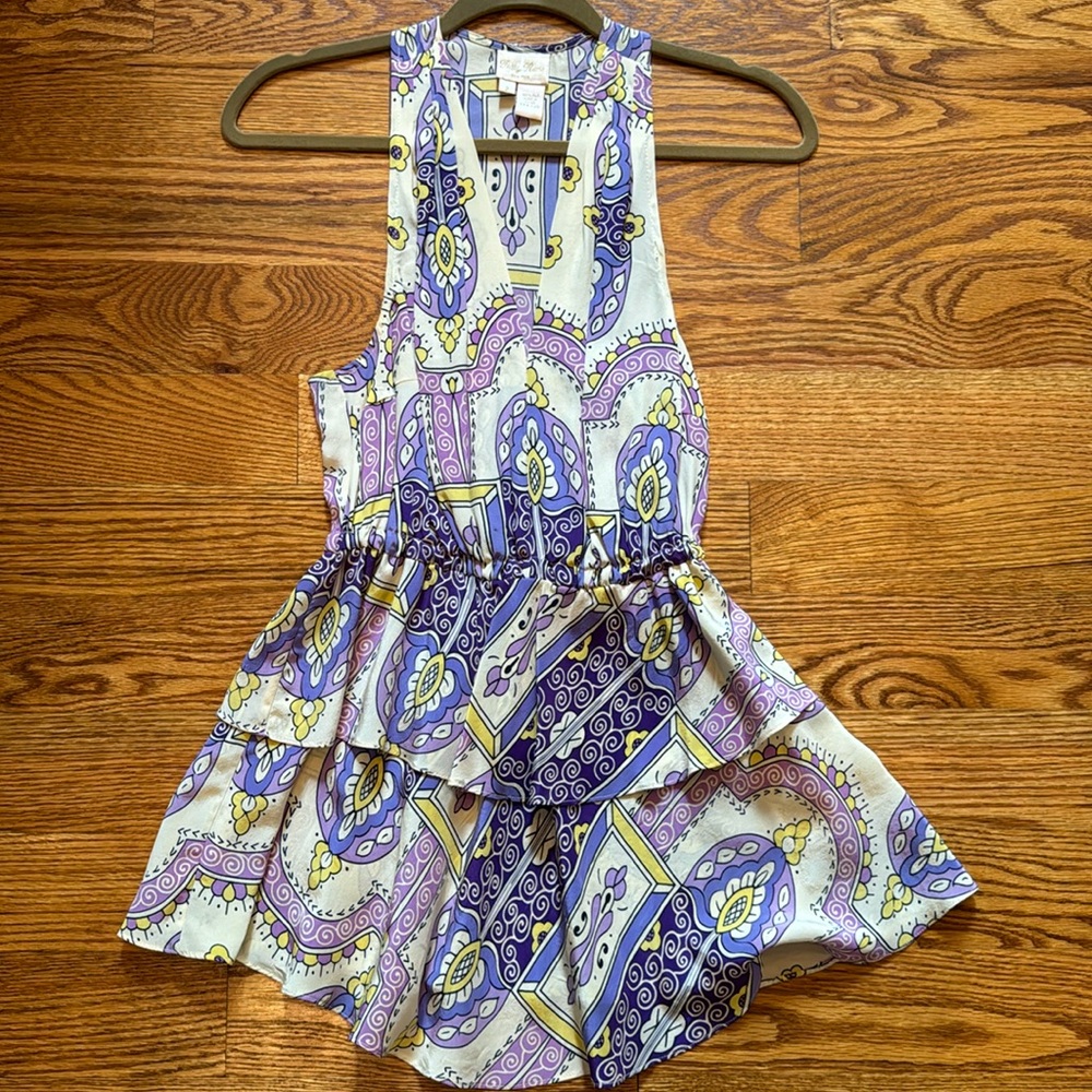 Tracey Reese long tank w/ruffle bottom could be a mini dress on someone petite